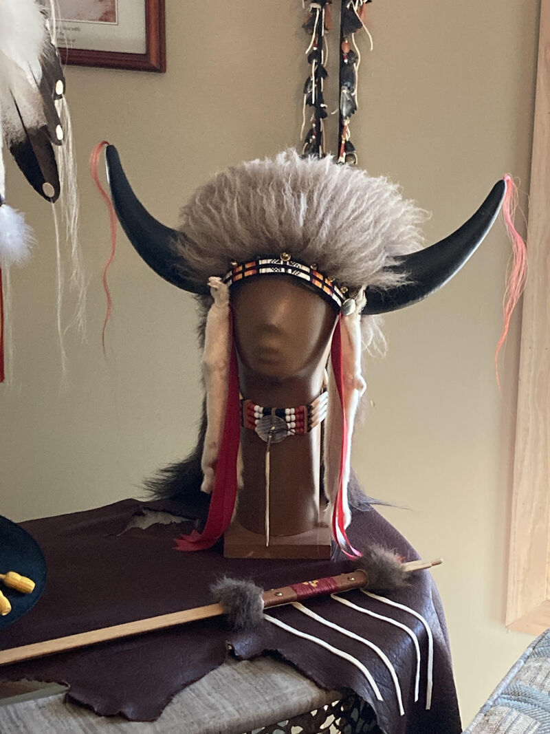 Buffalo head dress